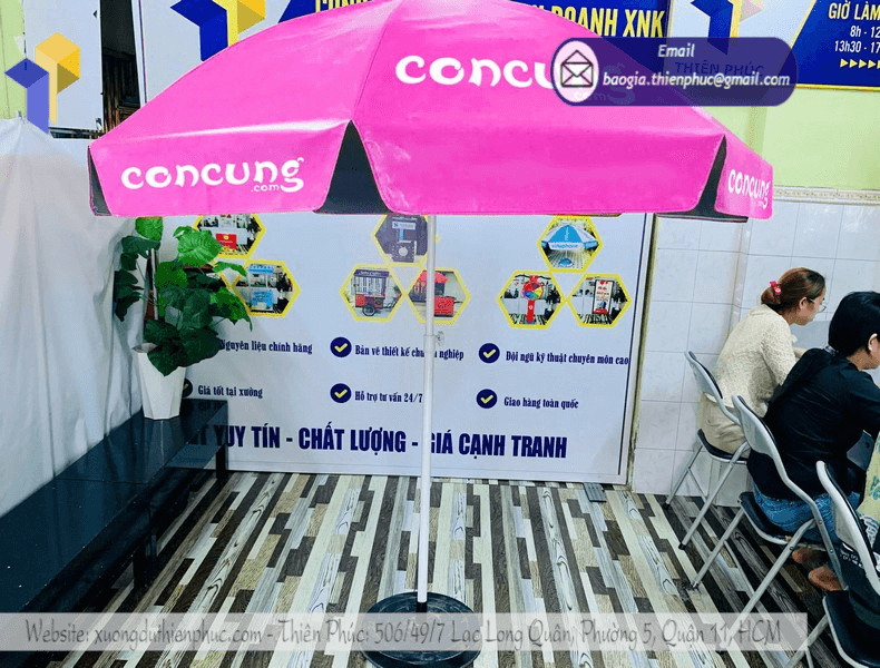 Dù Marketing Ngoài Trời Giá Tốt – Bền Đẹp, In Ấn Sắc Nét