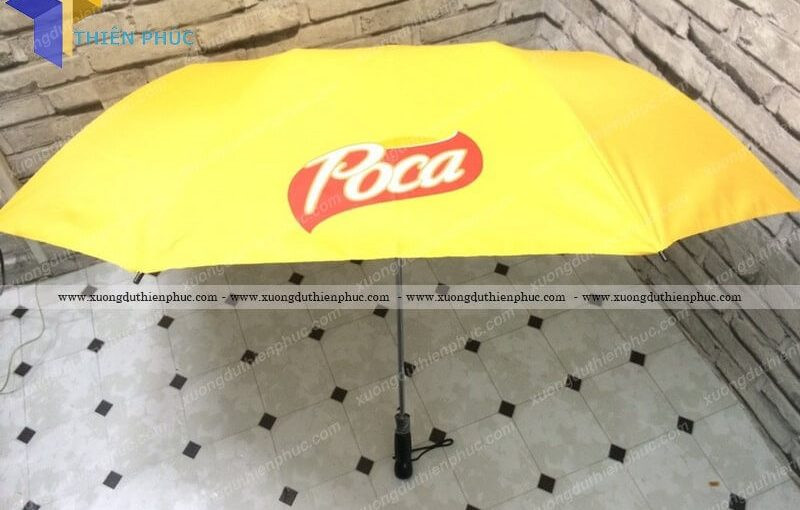 Dù cầm tay quảng cáo giá rẻ tại xưởng dù Thiên Phúc